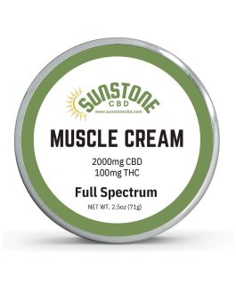 Muscle Cream 2.5oz Tin CBG 2000mg / THC 100mg Full Spectrum Container: 2.5oz Silver tin (Monthly Subscription)