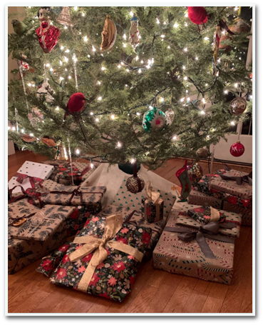 CBD Christmas presents under the tree for better sleep
